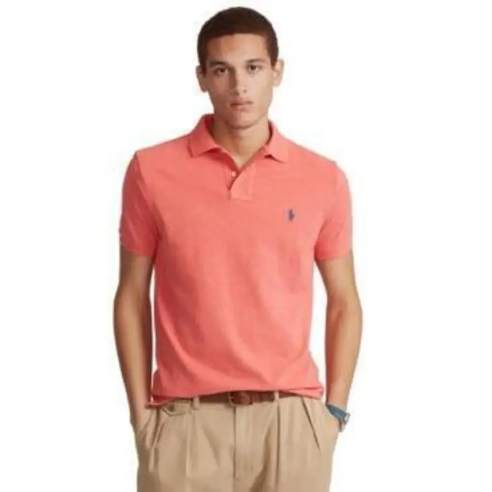 Polo Ralph Lauren Men's Red Slim Fit Mesh Polo XL